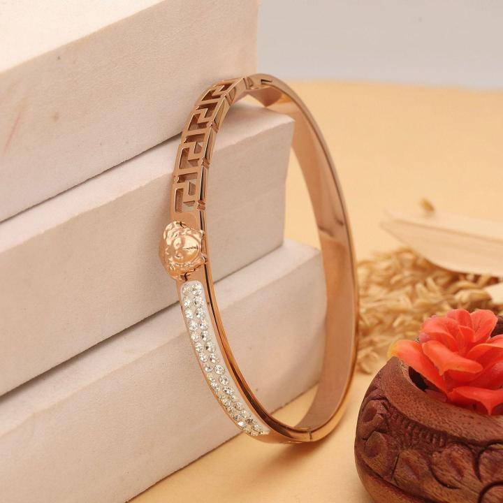 Rose gold ad Womens Bracelet 592 Fashion jewelry wholesale in Mumbai